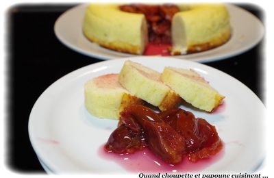 GÂTEAU DE SEMOULE AUX QUETSCHES