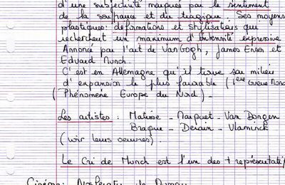 FICHE LES EXPRESSIONNISTES