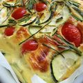 °frittata à la courgette, tomates cerises & féta °