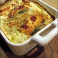 Gratin de ravioles de romans aux courgettes