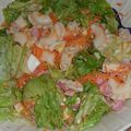 Salade de pâtes jambon/emmental/crudités
