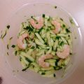 Salade crevettes/courgettes