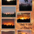 De merveilleux couchers de soleil sur Pondicherry