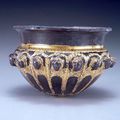 Western Asiatic Silver Gilt Bowl with a Series of Human Heads, 3rd-2nd century B.C.E.