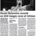 Daniel Balavoine raconté en 200 images, Le Bien Public (29/12/2020)