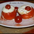 tomates soufflées au chèvre...