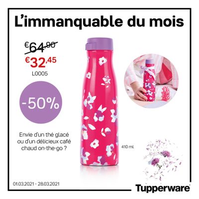 Promotion -Atelier Virtuel Tupperware du 22 au 28 Mars 2021 à midi