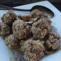 BOULETTES de Porc Parmesan au Bouillon