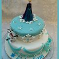 Gâteau d'anniversaire Reine des Neiges - cake designer