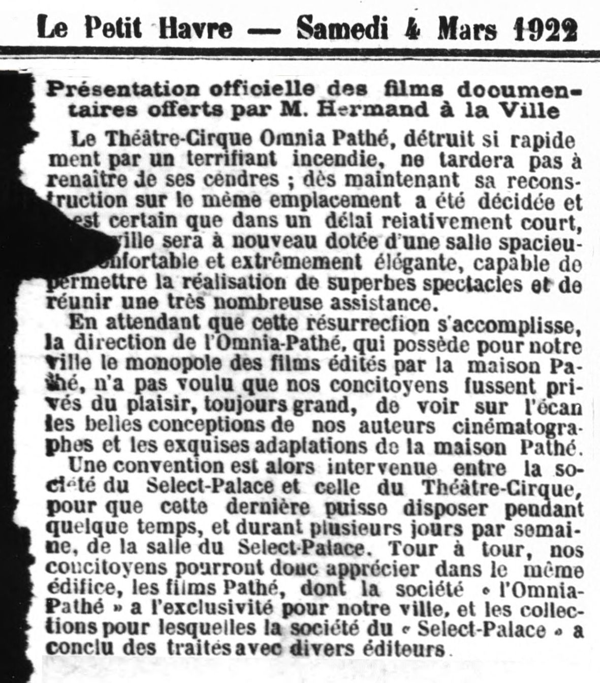 Sirius Vox Rex Scala Royal Rio Réau Paris Sainte Adresse Lido  Normandy