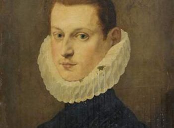 Attribué à Frans Pourbus le jeune (1569-1622). Portrait d'homme à la collerette de dentelle