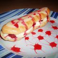 ECLAIR GOURMAND CHOCOLAT BLANC ET FRAMBOISES