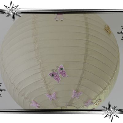 boule luminaire customisée