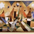 Segelschiffe, den Sturm abwartend, - Paul Klee, 1917