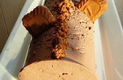 Bûche cheesecake au chocolat et St-Môret