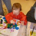 patouilles dans l'encre pour tout-petits