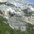 Vidéo minage en falaise dans le Vercors