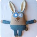 Lapin Firmin - Thème "bleu plumetis" - 1.3