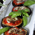 Aubergines grillées façon mini pizza