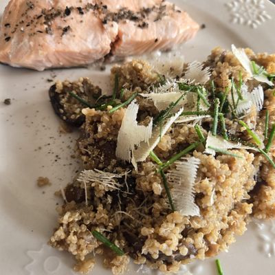 Quinoa aux champignons façon risotto