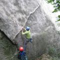 Gorille dans la brume... le remix rocheux / Climbing in the fog...great experience