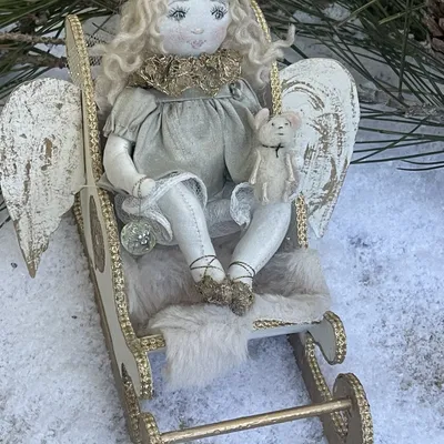 Balade en traîneau..(18cm)