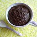 mugcake végétarien hyperprotéiné chocolat Yannoh psyllium (diététique, allégé, sans sucre ni beurre ni caféine, riche en fibres)