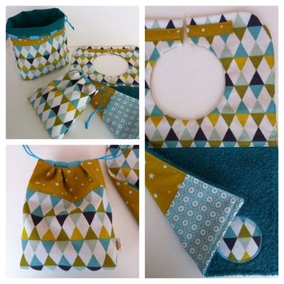 Kit moutarde et turquoise