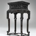 A rare imperial Zitan incense stand, Fangxiangji. 18th/19th century