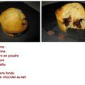 Muffin aux chunks de chocolat au lait