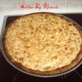 Tarte à la rhubarbe aux amandes en crumble