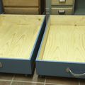 2 caisses de rangement en bois