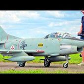 HUGE XXXL 49KG FIAT G-91 SCALE 1:2,7 RC TURBINE JET FLIGHT DEMONSTRATION