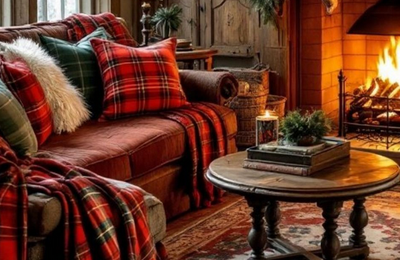 C'est déco!!Le tartan met notre intérieur au carreau           