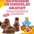 Fun : chocolat gratuit le 03/04/10