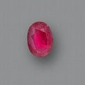 An unmounted oval mixed-cut ruby