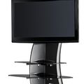 Meliconi Ghost Design 2000 Support mural pour TV Plasma / LCD pour Sony / Samsung / Toshiba / LG / Philips Noir Carbone