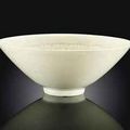 A Qingbai carved conical bowl. Northern Song dynasty, 11th-12th century