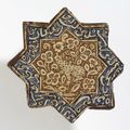 Star-shaped tile, Iran (probably Kashan), ca.1325