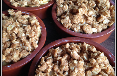 Crumble aux pommes - version light -