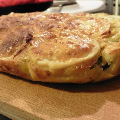 Clafoutis de courgette et chèvre au romarin - sans gluten