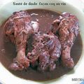 SAUTE DE DINDE …….façon coq au vin !