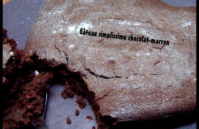 Gâteau au chocolat et marron, vive la simplicité #2