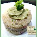 Taboulé de Quinoa au Parmesan, Mousse d' Avocat