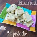 Blondies Vanille et Pistache