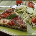 Tarte au pesto et à la mozzarella