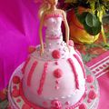 Gâteau poupée Barbie