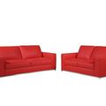 Optez pour un canapé design en cuir rouge