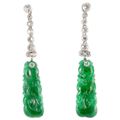 Art Deco jade jewelry @ different US antiques dealers