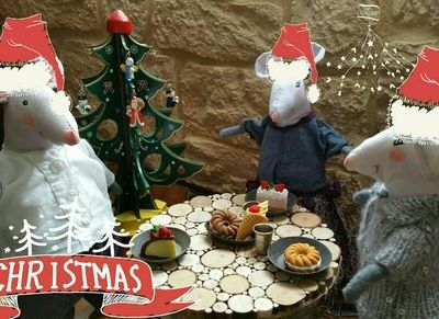 les préparatifs de Noël chez les souris 